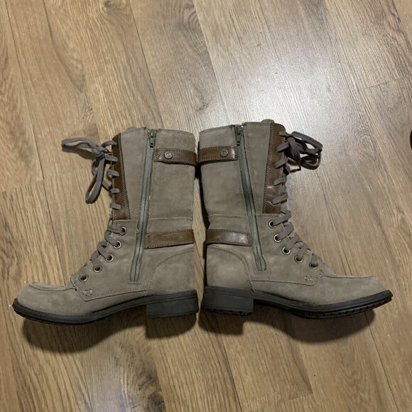 The North Face Womens 6 lace Full zip Leather Waterproof side strap boots - Picture 2 of 8